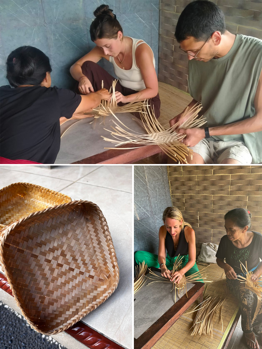 Hands on experience making simple bamboo craft